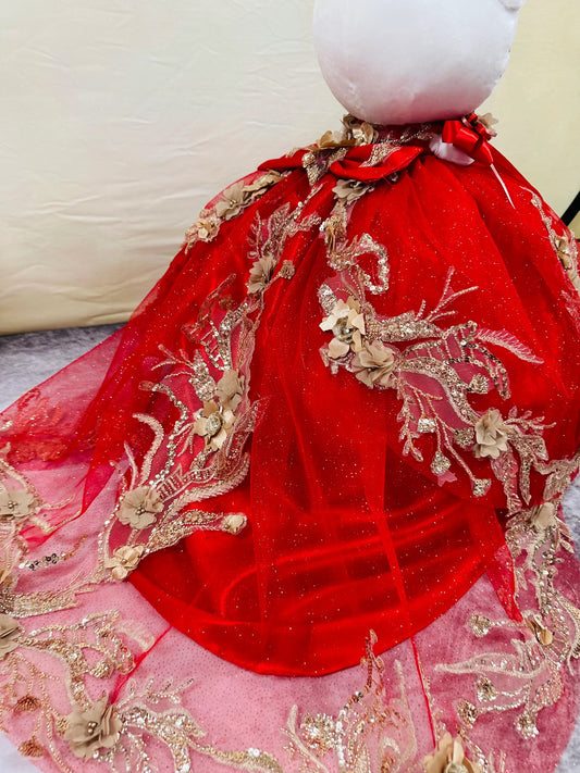 kello Kitty color Dress Red